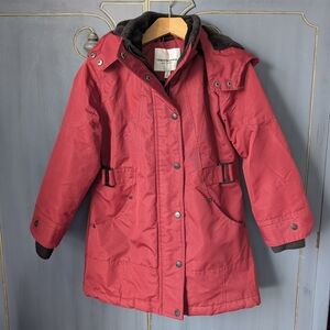 Girls Red Winter Coat Urban Republic 6x with Hood